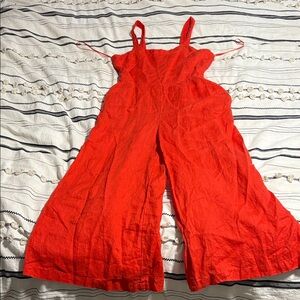 Cynthia Rowley Vibrant Red Orange Jumpsuit